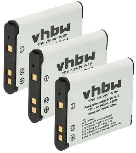 vhbw 4250667363161 Batterie per fotocamere & videocamere